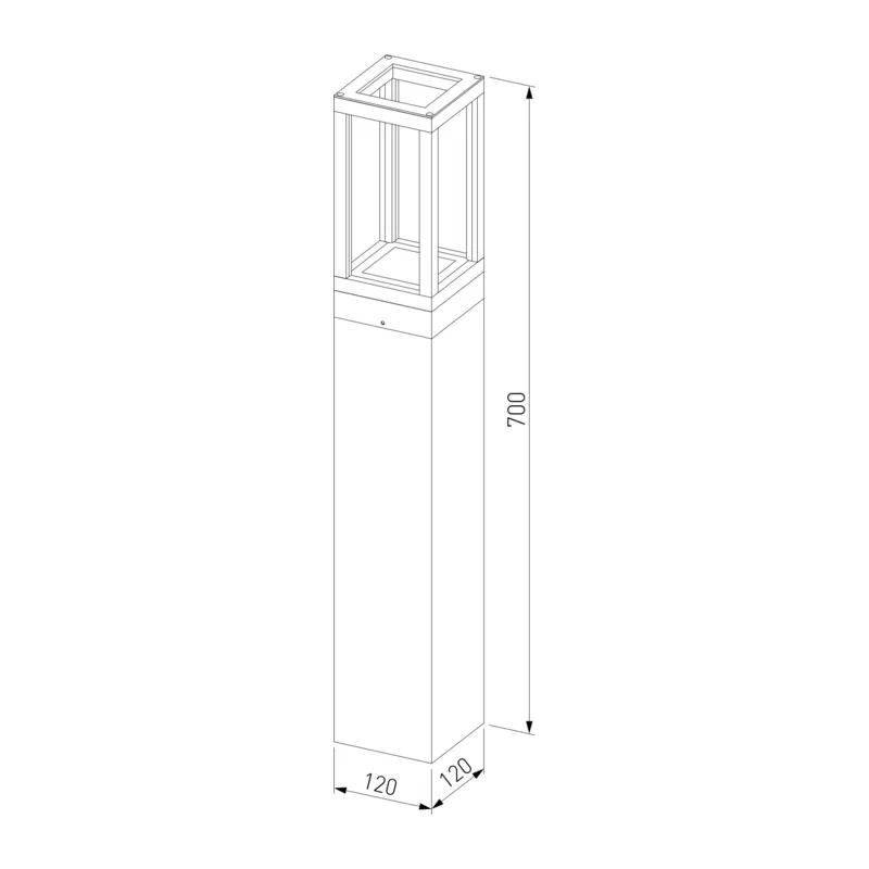 Ландшафтный светодиодный светильник Frame LED IP54 1529 TECHNO LED серый Elektrostandard 4