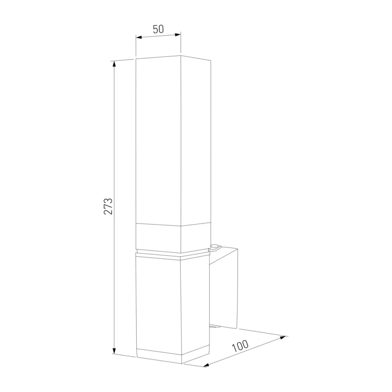 Уличный настенный светодиодный светильник Чёрный IP54 1534 TECHNO LED Elektrostandard 3