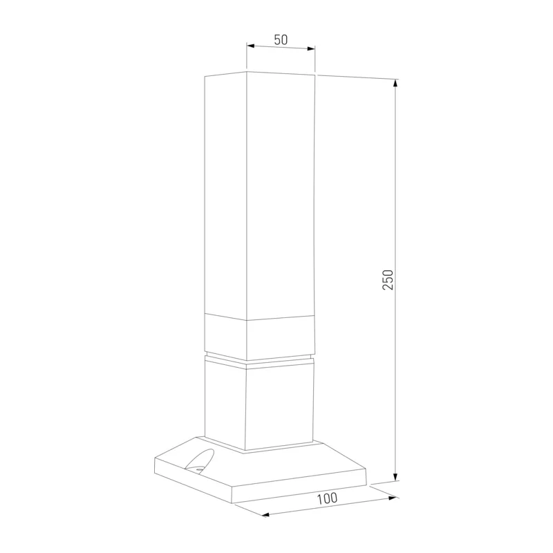 Ландшафтный светодиодный светильник чёрный IP54 1536 TECHNO LED Elektrostandard 4