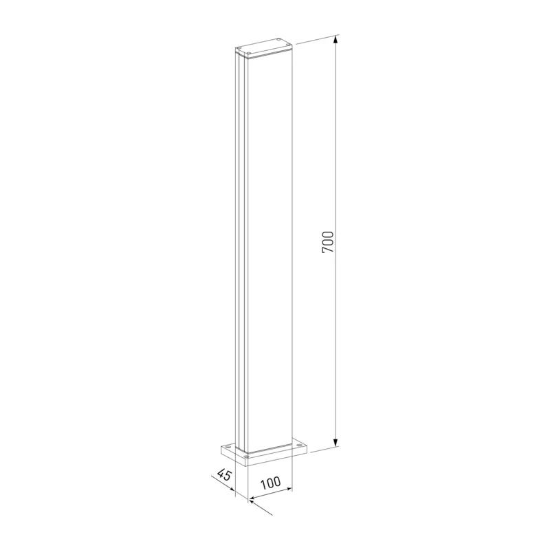 Ландшафтный светодиодный светильник Flat IP54 1538 TECHNO LED черный Elektrostandard 5