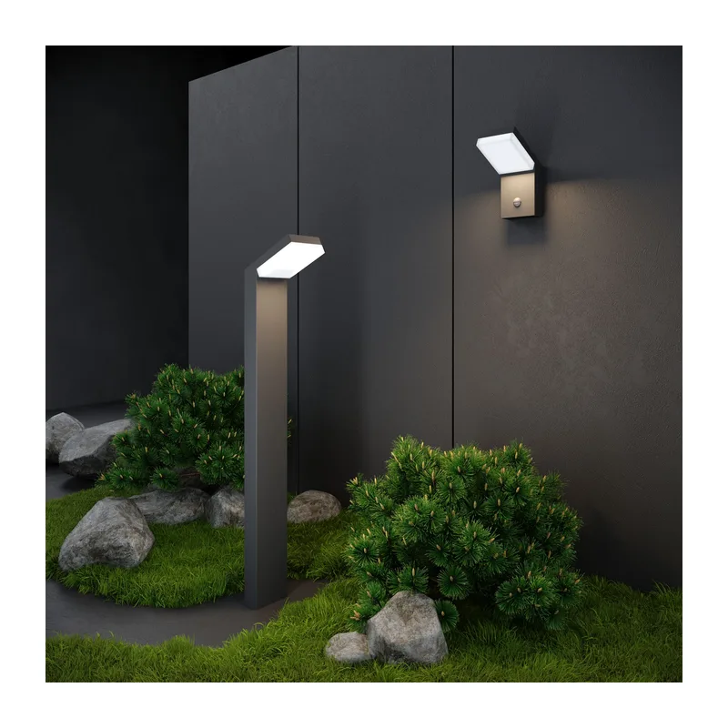 Уличный настенный светодиодный светильник Sensor IP54 с датчиком движения 1541 TECHNO LED серый Elektrostandard 3