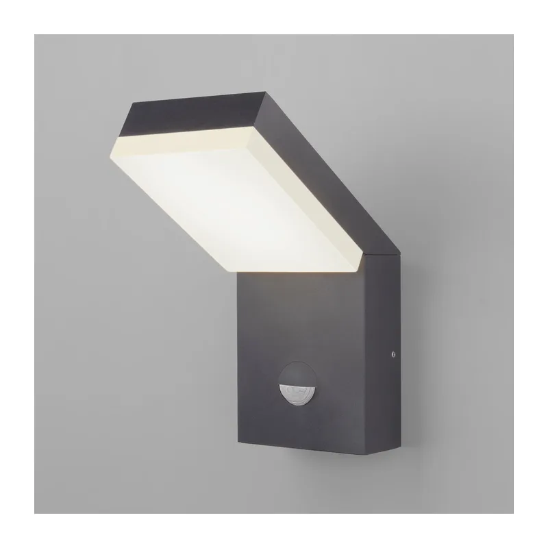 Уличный настенный светодиодный светильник Sensor IP54 с датчиком движения 1541 TECHNO LED серый Elektrostandard