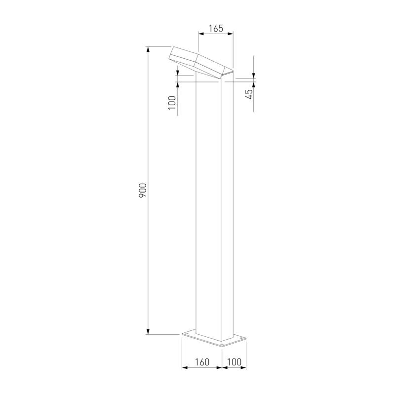 Ландшафтный светодиодный светильник серый Sensor IP54 1542 TECHNO LED серый Elektrostandard 5