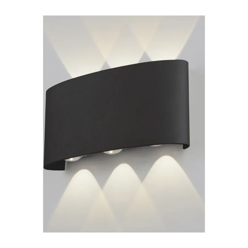 Пылевлагозащищенный светодиодный светильник Twinky Trio чёрный IP54 1551 Techno LED чёрный Elektrostandard