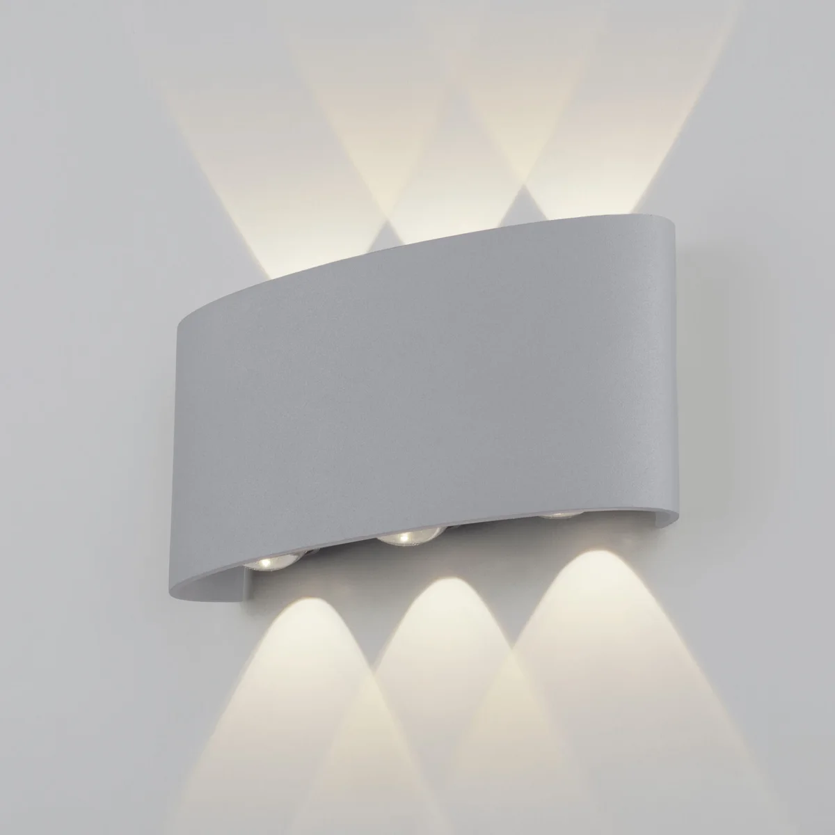 Пылевлагозащищенный светодиодный светильник Twinky Trio серый IP54 1551 Techno LED серый Elektrostandard
