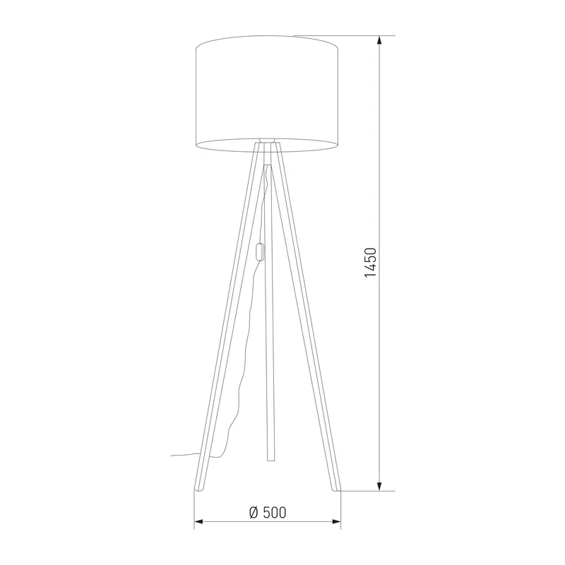 Напольный светильник с тканевым абажуром 16007 Grand TK Lighting 5