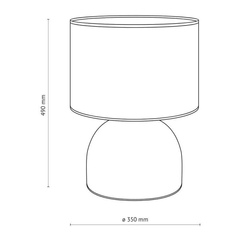Настольный светильник с тканевым абажуром 16194 Tami TK Lighting 5