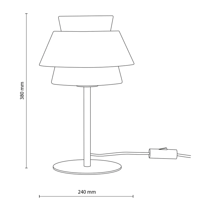 Настольная лампа с плафоном из натурального дерева и ткани 16222 TK Lighting 5