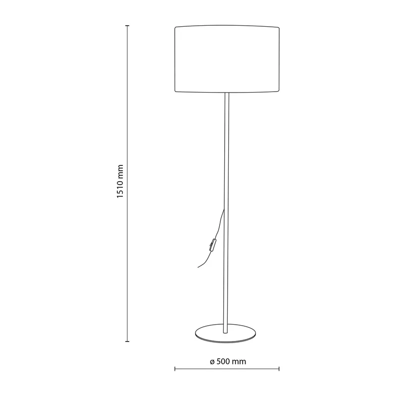 Напольный светильник с тканевым абажуром 16229 TK Lighting 4