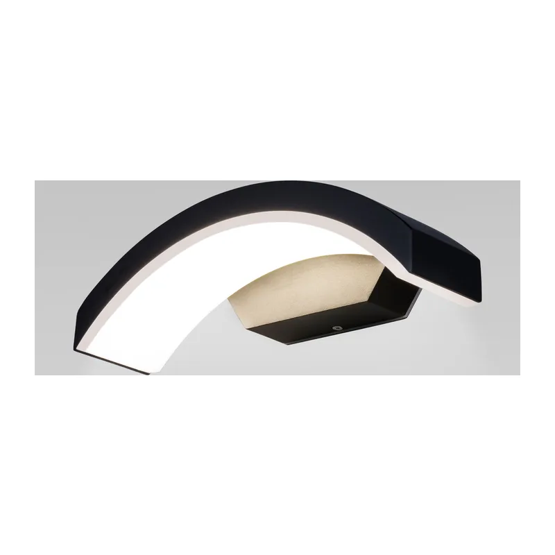 Пылевлагозащи<wbr>щенный настенный светодиодный светильник Asteria D IP54 1671 Techno LED черный Elektrostandard
