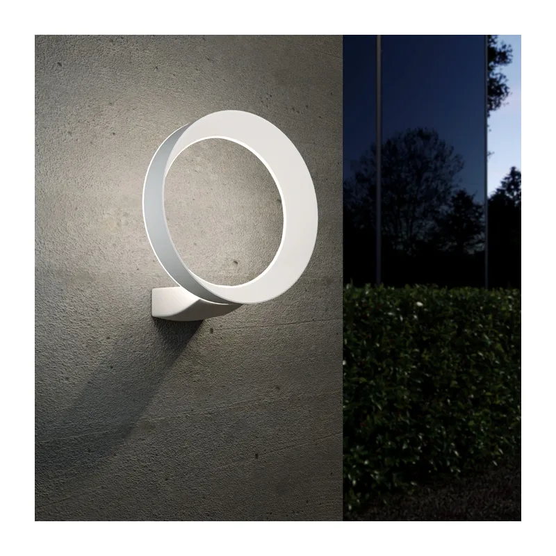 Уличный настенный светодиодный светильник Ring IP54 1710 TECHNO LED белый Elektrostandard 2