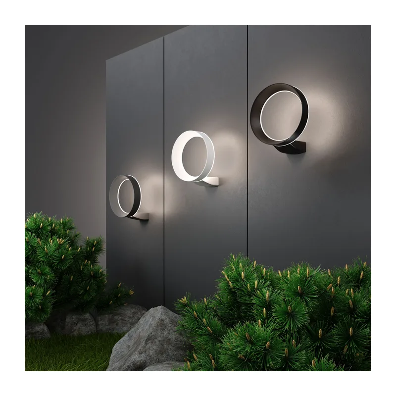 Уличный настенный светодиодный светильник Ring IP54 1710 TECHNO LED белый Elektrostandard 3