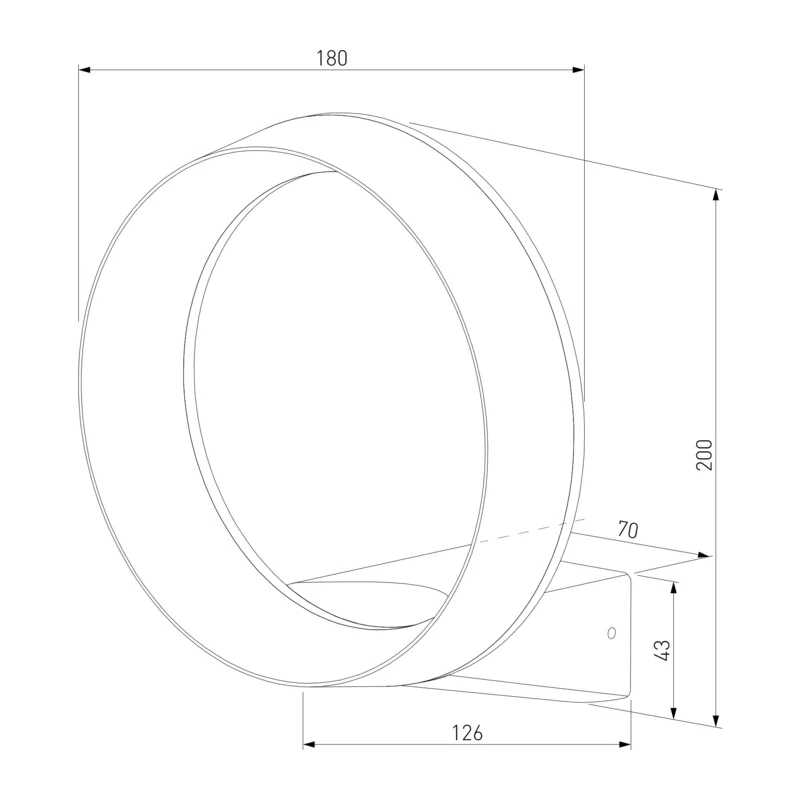 Уличный настенный светодиодный светильник Ring IP54 1710 TECHNO LED белый Elektrostandard 5