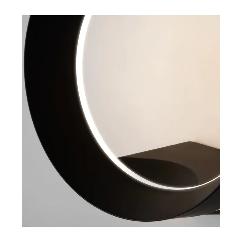 Уличный настенный светодиодный светильник Ring IP54 1710 TECHNO LED черный Elektrostandard 4
