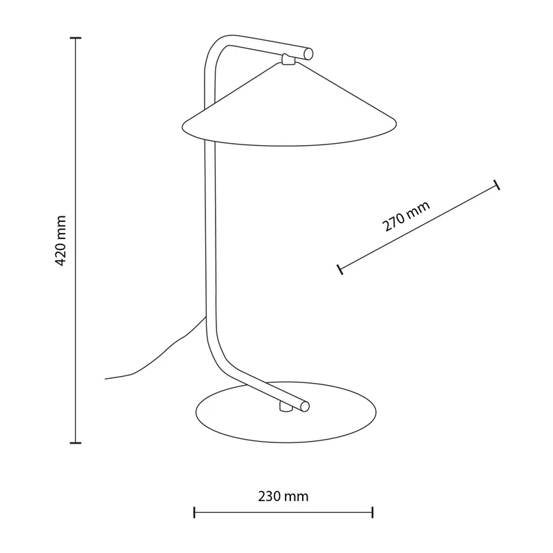 Настольная лампа с металлическим плафоном 19215 TK Lighting 4