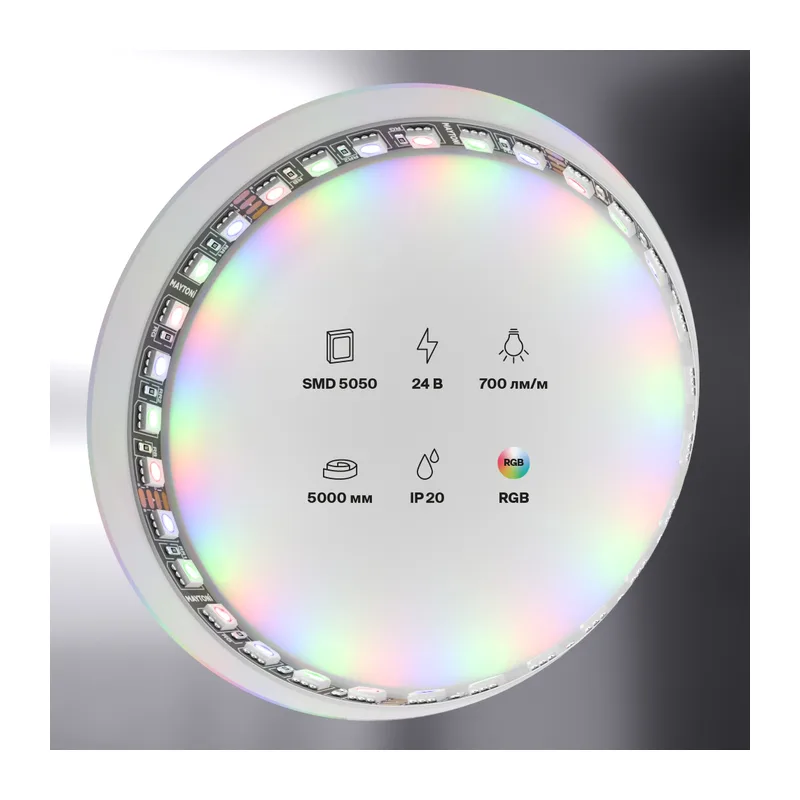 Светодиодная лента 24В 5050 21Вт/м Цветная (RGB) 5м IP20 Black Maytoni 20038 5