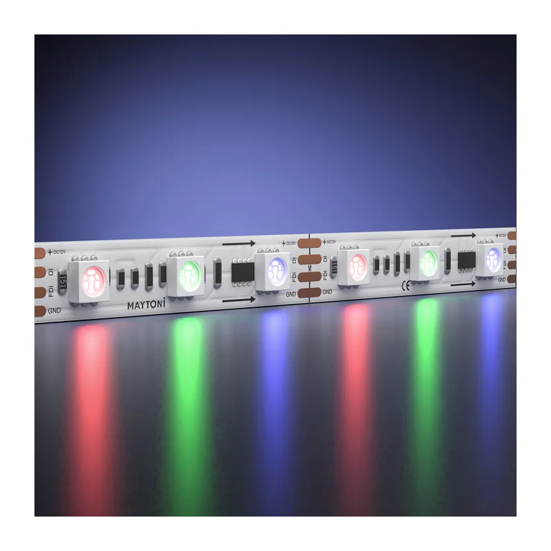 Светодиодная лента 12В 5050 14,4Вт/м 5м IP 20 Адресная (SPI) Цветная (RGB) 201242 Maytoni