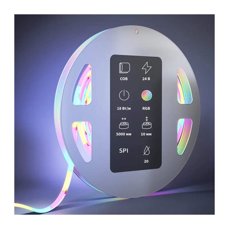 Светодиодная лента 24В COB 18Вт/м 5м IP 20 Адресная (SPI) Цветная (RGB) 201250 Maytoni 2