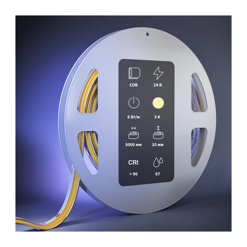 Светодиодная лента Ультра 24В COB 8Вт/м 3000К 5м IP 67 201301 Maytoni 2
