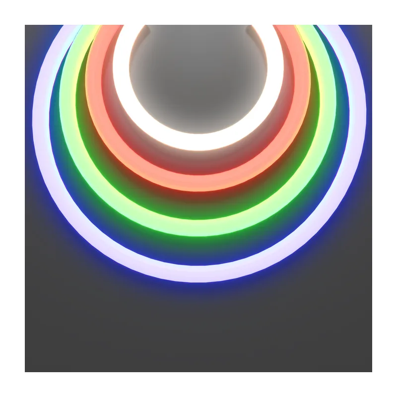 Гибкий неон круглый 360° D25 24В 17,2Вт/м Цветной (RGB) + 4000К IP65 5м Maytoni 20305 6
