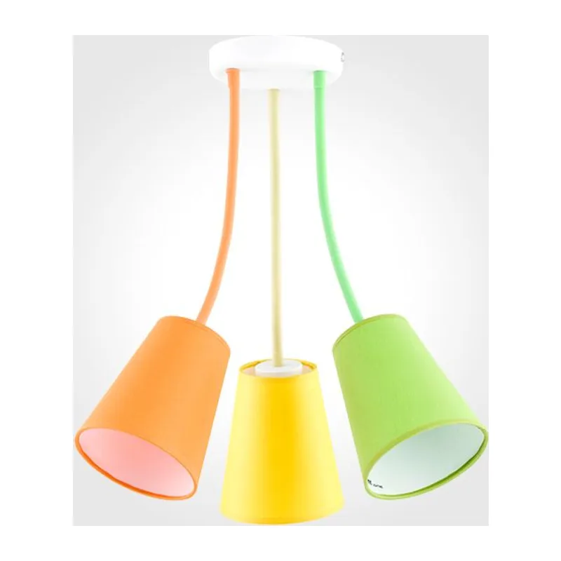 Светильник потолочный с тремя плафонами 2106 Wire Colour TK Lighting