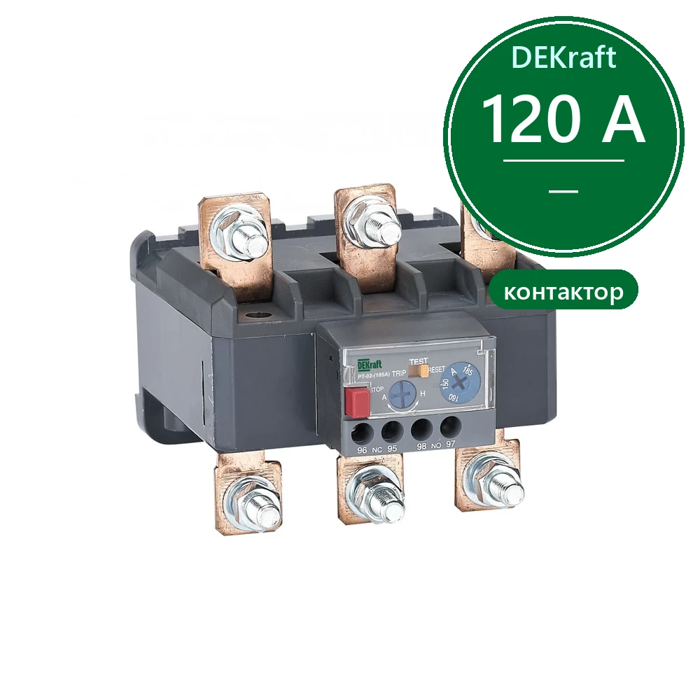 Реле тепловое для контакторов 120А-185А 105А-135А РТ-02
