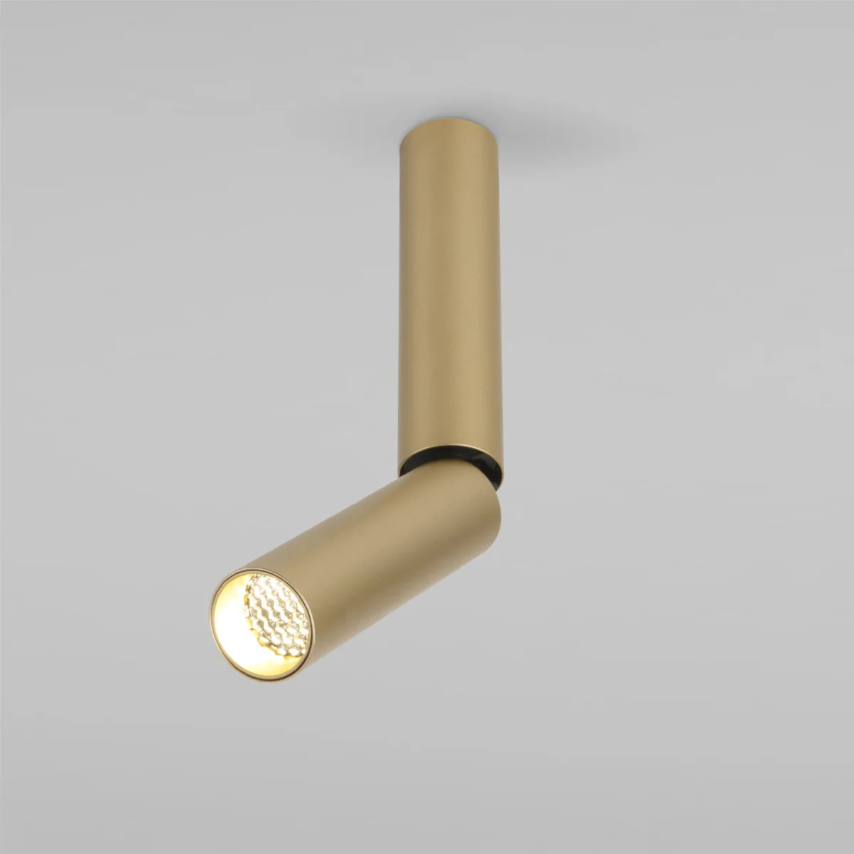 Накладной поворотный светодиодный светильник с антибликовой решеткой Pika 25029/LED 6W 4200K латунь Elektrostandard
