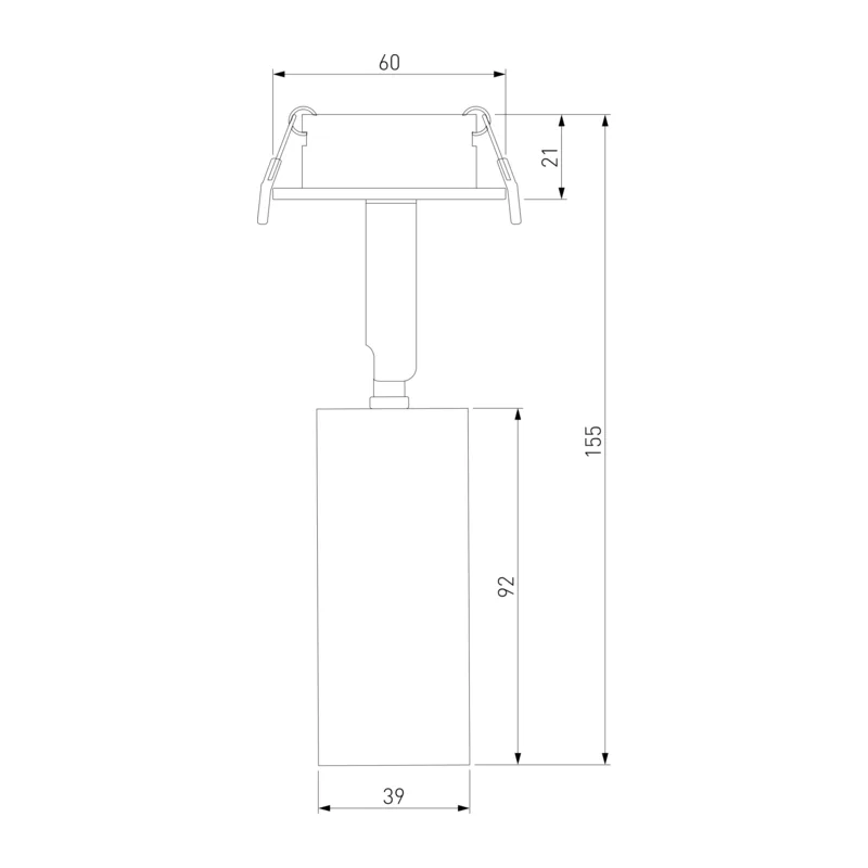 Встраиваемый поворотный светодиодный светильник Diffe 25039/LED Elektrostandard 3