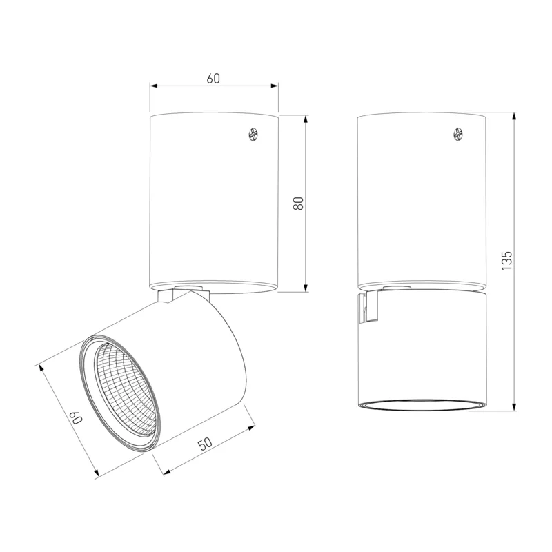 Светильник потолочный поворотный светодиодный Sens 10W 4000K белый 25042/LED Elektrostandard 6