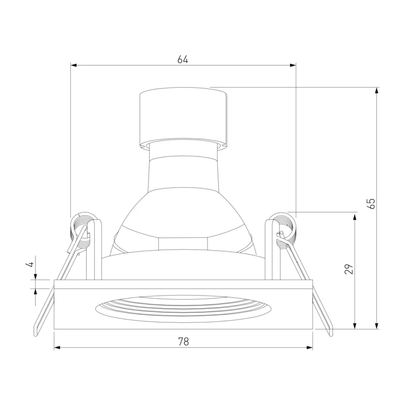 Светильник встраиваемый City GU10 белый 25055/01 Elektrostandard 5