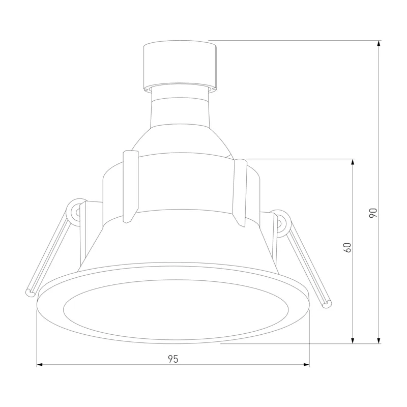 Светильник встраиваемый Side GU10 белый 25059/01 Elektrostandard 6