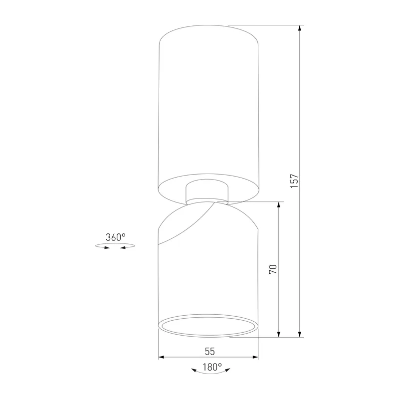 Светильник накладной поворотный светодиодный Spot 8W 4000K белый 25106/LED Elektrostandard 5