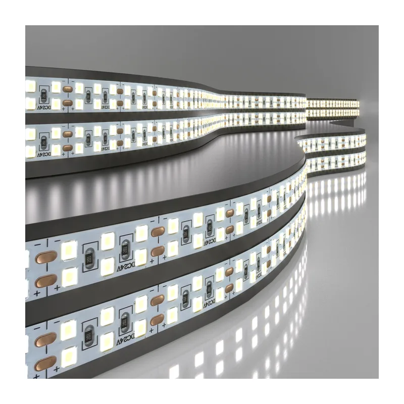 Лента светодиодная 240 LED 18 Вт IP20 двухрядная 3300К теплый белый, 5м 2835 24V 240Led 18W IP20 Elektrostandard