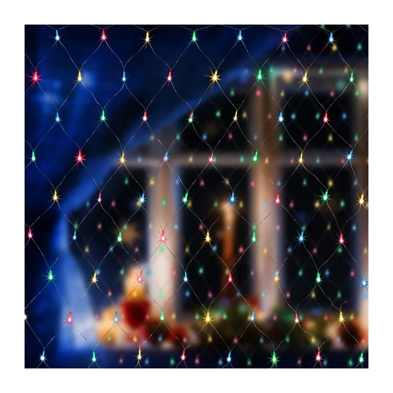 Новогодняя гирлянда сеть мульти 1,5*1,5м IP20 300-001 мульти Eurosvet