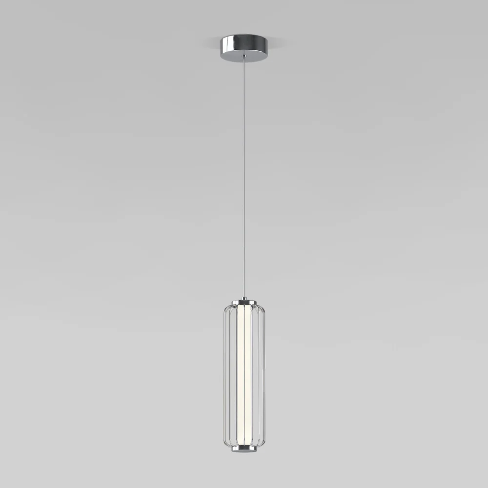 Светодиодный подвесной светильник с регулировкой высоты 304053 LED хром Eurosvet