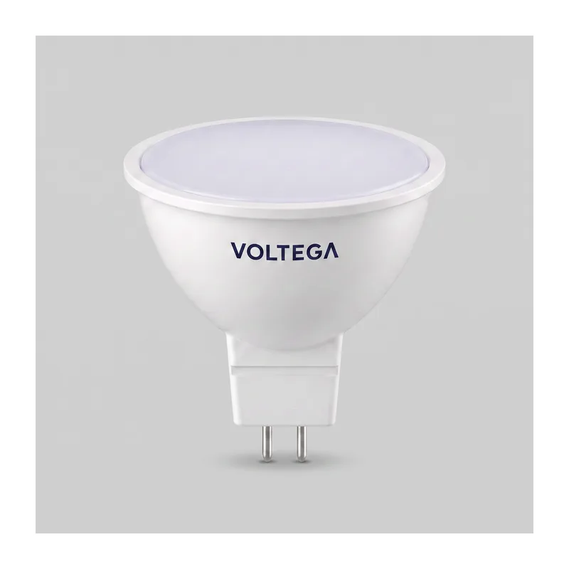 Светодиодная лампа Базовая Стандарт MR16 6Вт 3000K 100° GU5.3 (3253) Voltega 3