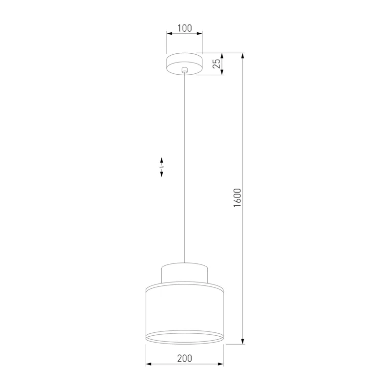 Подвесной светильник с тканевым рассеивателем 3257 Duo TK Lighting 5