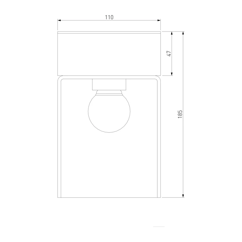 Уличный потолочный светильник 35085/F черный Elektrostandard 3