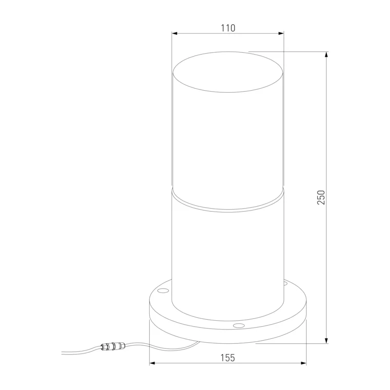 Ландшафтный светильник Roil чёрный IP54 35125/S Elektrostandard 5