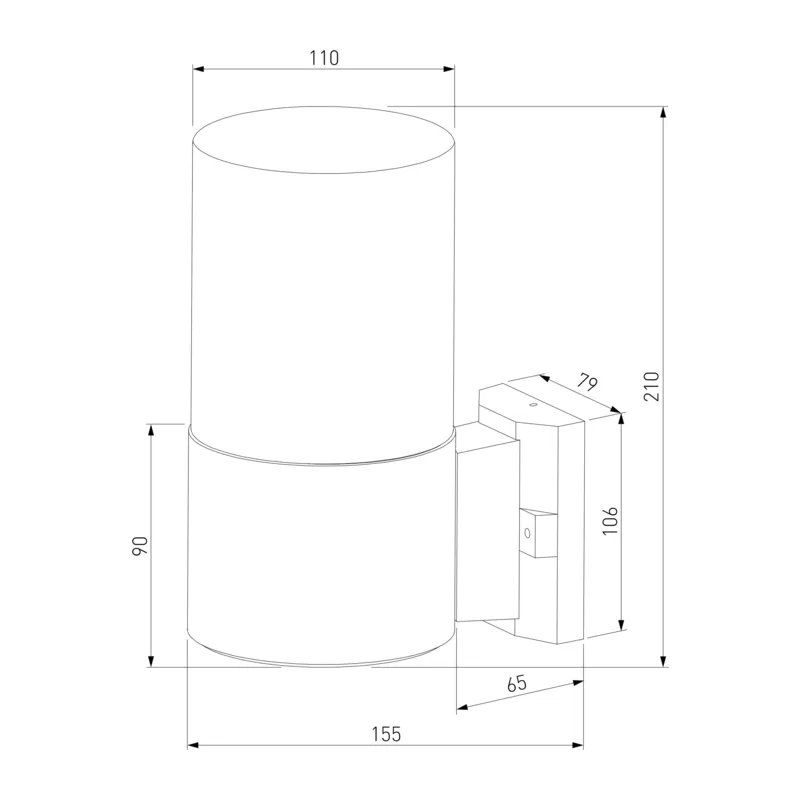 Уличный настенный светильник Roil чёрный IP54 35125/U Elektrostandard 5