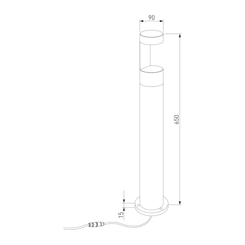 Ландшафтный светодиодный светильник Nimbus IP54 35126/F серый Elektrostandard 5