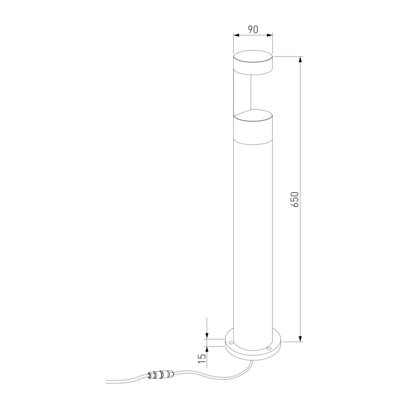 Ландшафтный светодиодный светильник Nimbus IP54 35126/F черный Elektrostandard 6