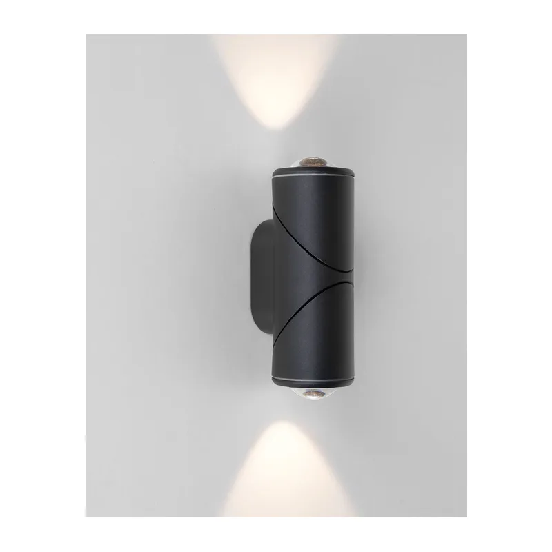 Уличный настенный поворотный светильник GIRA D LED IP54 35127/D черный Elektrostandard