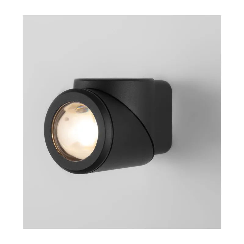 Уличный поворотный светодиодный настенный светильник GIRA U LED IP54 35127/U черный Elektrostandard 3
