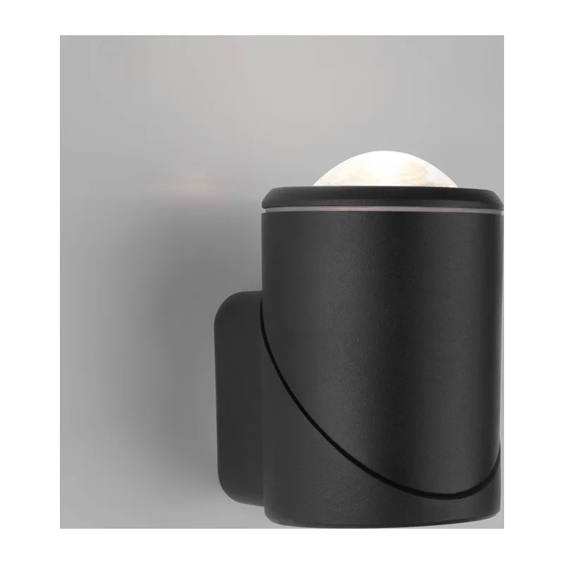 Уличный поворотный светодиодный настенный светильник GIRA U LED IP54 35127/U черный Elektrostandard