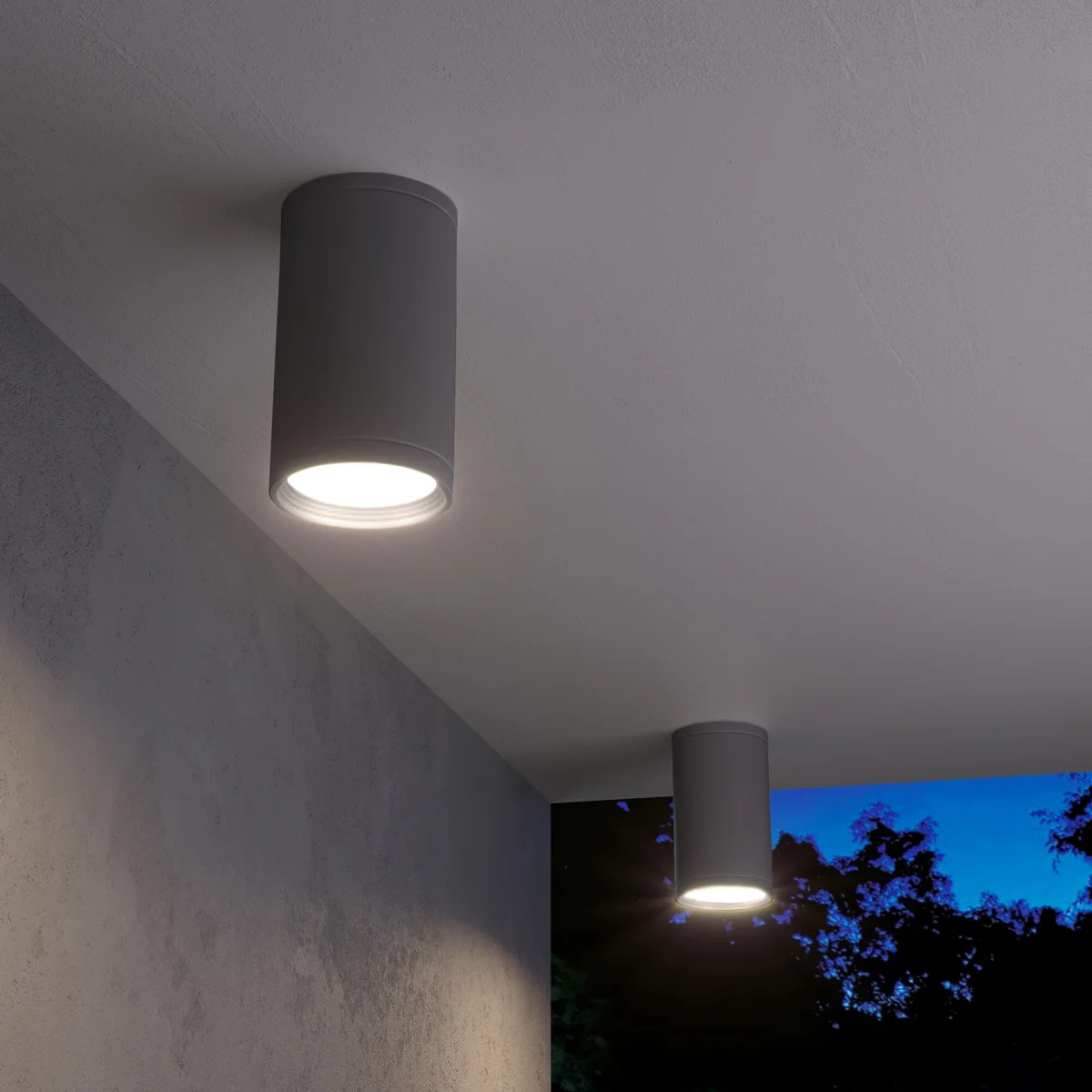 Уличный потолочный светильник Light IP65 35128/H серый Elektrostandard 2