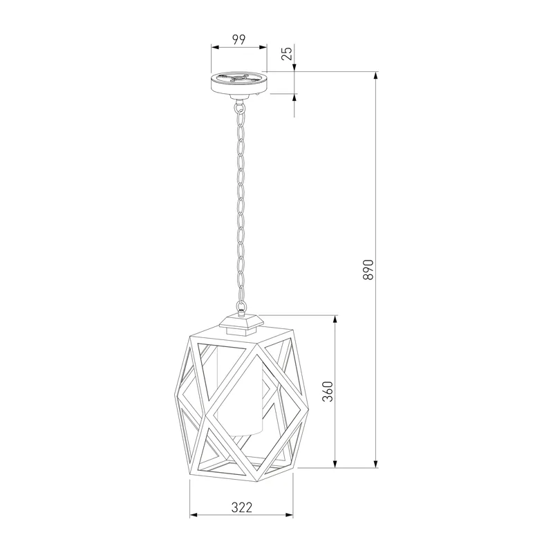 Уличный подвесной светильник Ambra H IP33 35133/H черный Elektrostandard 5