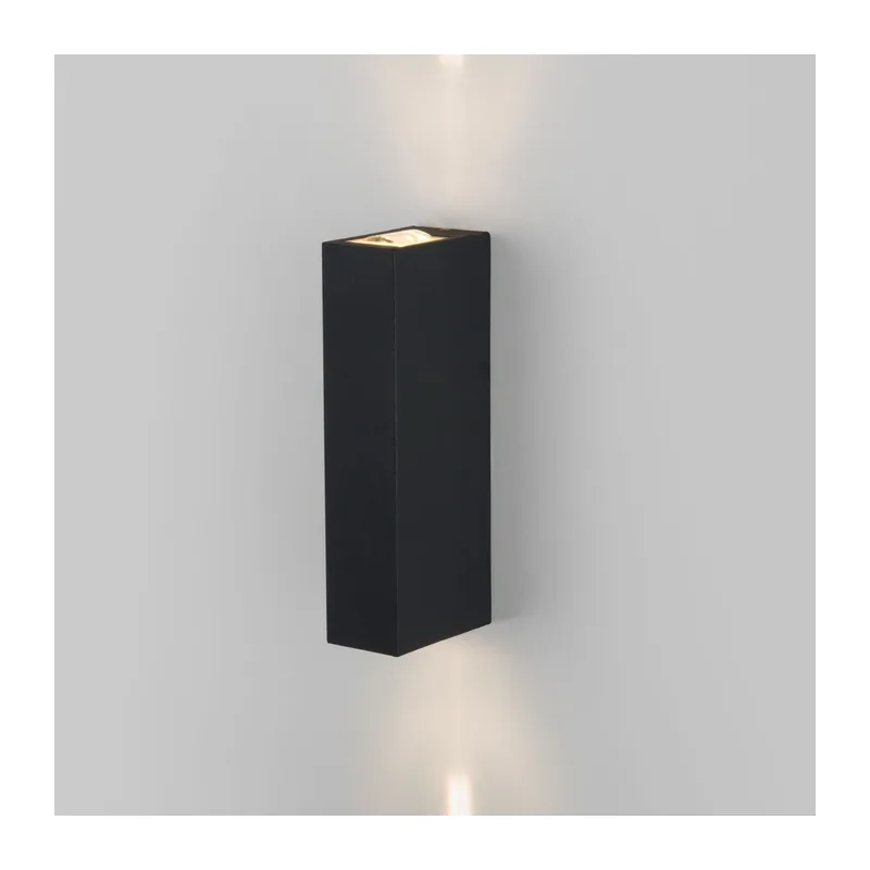 Уличный настенный светодиодный светильник Blaze LED IP65 35136/W черный Elektrostandard