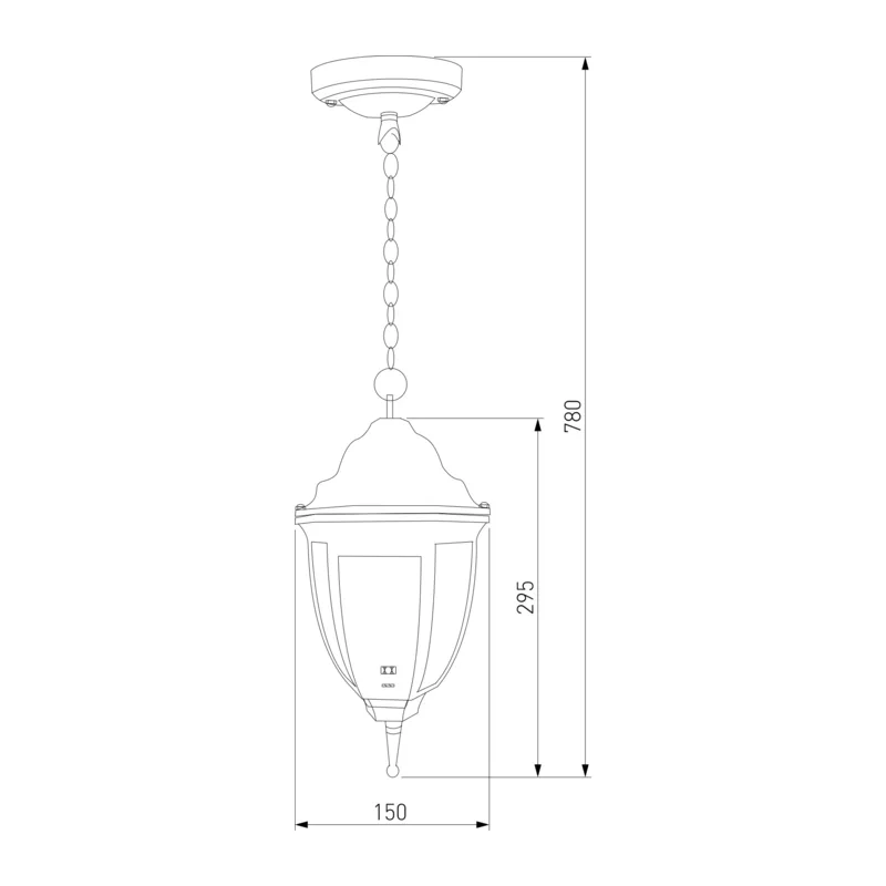 Уличный подвесной светильник Fuga H черный 35148/H Elektrostandard 4