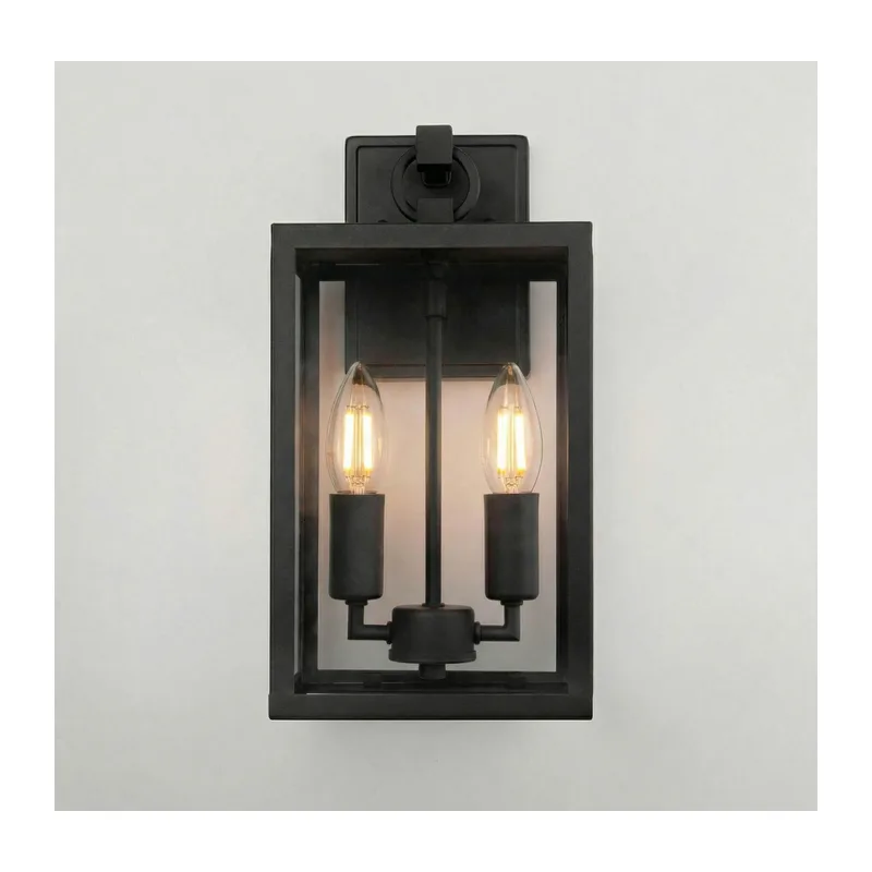 Уличный настенный светильник Candle D 35150/D черный Elektrostandard 2